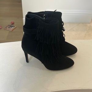 Via Spiga fringe boots size 8 black